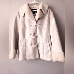 PARKHURST Outdoor Edition Winter White Faux Fur Jacket Sz M/M.